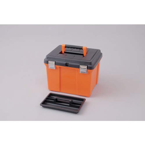 アイリスオーヤマ 職人の車載ラック専用 工具箱 パワーツールケース ブラック/オレンジ 400D