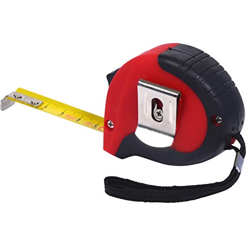 【Amazon.co.jp 限定】KS TOOLS ロック装置とベルトクリップ 黒 赤 5M 19ミリメートルとの巻尺 Tape measure with locking device and belt clip black red 5m 19mm 300.0114