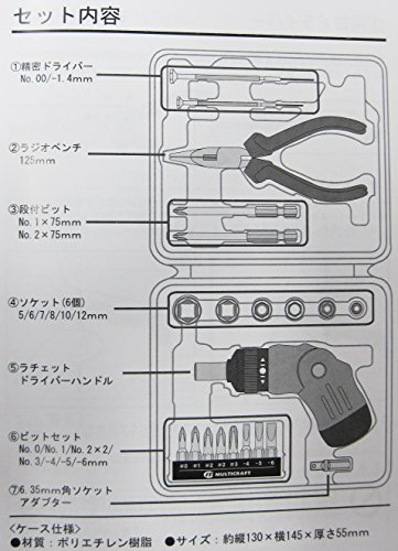 マルチクラフト(MULTI CRAFT) コンパクトツールセット MCT-22