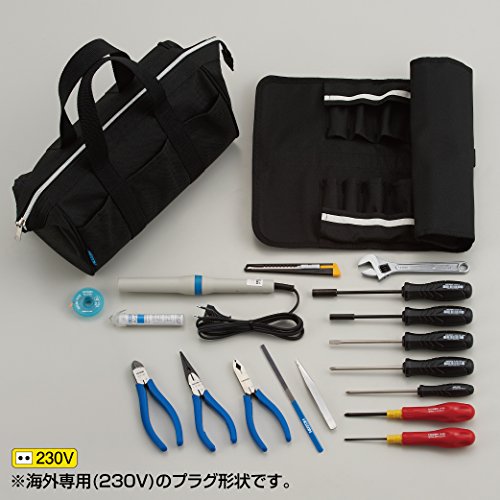 ホーザン(HOZAN) 工具セット 入組18点 ハンダゴテ230Ｖ 工場、学校、研究所の備品や家庭でのDIY、車載工具、防災用に S-310-230