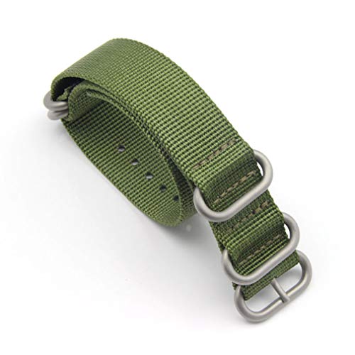 Zulu時計ベルト26mm ズールー時計バンド NATOタイプ ナイロンベルトブラック尾錠 Watchstrap ウォッチ ストラップG10 (ブラック)