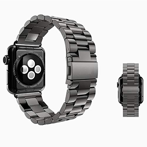 apple watch バンド アップルウォッチ ステンレス Series1 Series2 Series3 Series4 Series5 ベルト交換 おしゃれ 40mm / 38mm ブラック 129