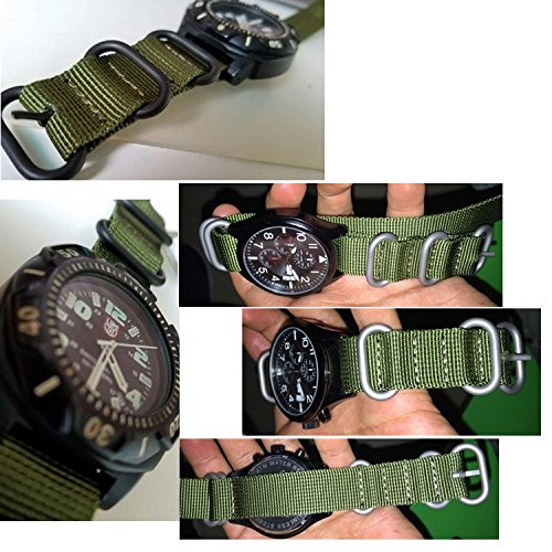 Zulu時計ベルト26mm ズールー時計バンド NATOタイプ ナイロンベルトブラック尾錠 Watchstrap ウォッチ ストラップG10 (ブラック)