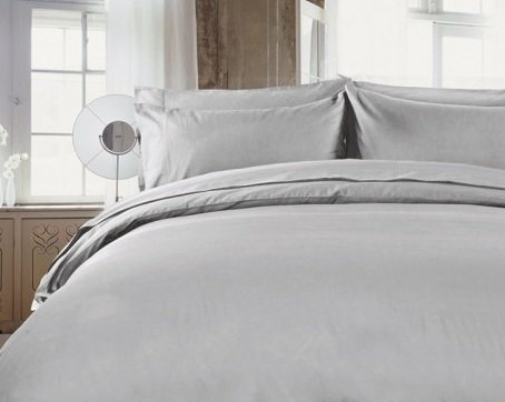 R.T. Home - エジプト高級超長綿ホテル品質 枕カバー 35×50CM(枕カバー 35 50)500スレッドカウント サテン織り シルバー グレー マクラカバー 封筒式35×50CM