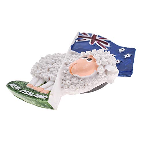 (ライチ) Lychee 1個入り フリッジマグネット ニュージーランド 国旗 羊 冷蔵庫用 可愛い 磁石ステッカー 樹脂製 上絵 インテリア おしゃれ お土産 記念品