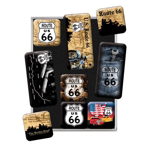 ルート66 Route 66 Map Set/マグネット セット