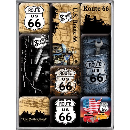 ルート66 Route 66 Map Set/マグネット セット