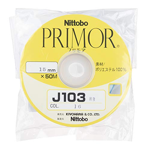 KIYOHARA J103HB ハーフバイアステープ 幅15mm×50m巻 #16 水色 J103HB-15