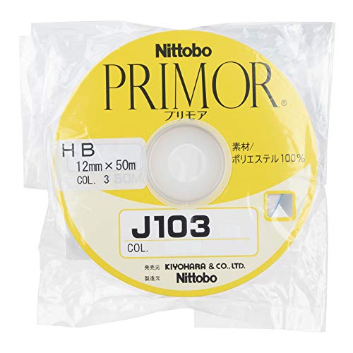 KIYOHARA J103HB ハーフバイアステープ 幅12mm×50m巻 #3 薄ピンク J103HB-12