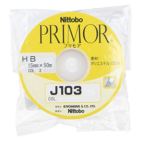 KIYOHARA J103HB ハーフバイアステープ 幅15mm×50m巻 #3 薄ピンク J103HB-15