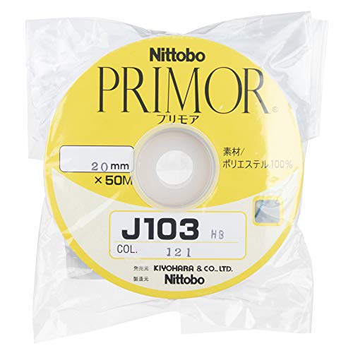 KIYOHARA J103HB ハーフバイアステープ 幅20mm×50m巻 #121 ベージュ系 J103HB-20