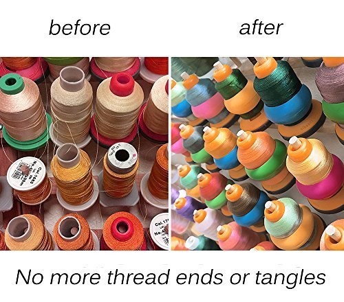 12ピース高品質のプラスチック製のボビンの糸のボビンホルダーと12個の色混在スプールは、刺繍、キルティングと縫製スレッドの固定ロール