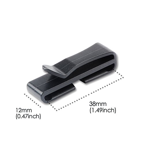 DYZD ベルトクリップ テープクリップ 補助バックル バラエティー幅テープに適用 軽量プラスチック製 10個入り 38MM