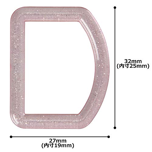 KIYOHARA サンコッコー ラメDカン バラ 20個入り 25mm ピンク 25mm幅対応 GBE3000L