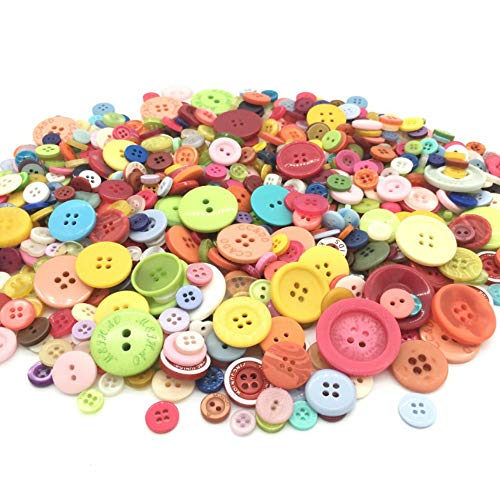 【TKY】 ボタン 裁縫 手芸 工芸 材料 補修 パーツ ソーイング DIY アクセサリー 丸型 丸形 円形 円型 約600個 ミックス