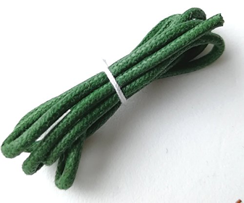 ワックスコード(ロー紐) ロー引き紐 丸紐 約2mm ネックレス紐やアクセサリー紐に最適 33.オリーブ（深緑） 3ｍ（1625）