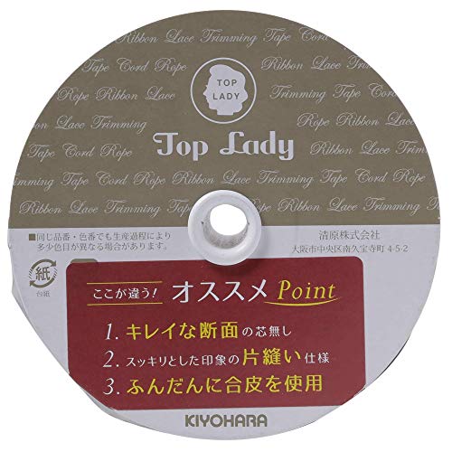 KIYOHARA TOP LADY フェイクレザーコードゴールド 25M巻 10mm幅 G FLC10-L