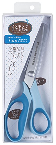 ミササ ソーイングノーション ピンキングはさみ 23cm ミントブルー 3mmピッチ 8220