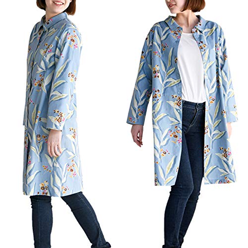 KIYOHARA 高橋恵美子 デザイン 手ぬいのシャツワンピース 材料セット エミココレクション ベリー ブルー スラブクロス 綿100% PB-SECSOP
