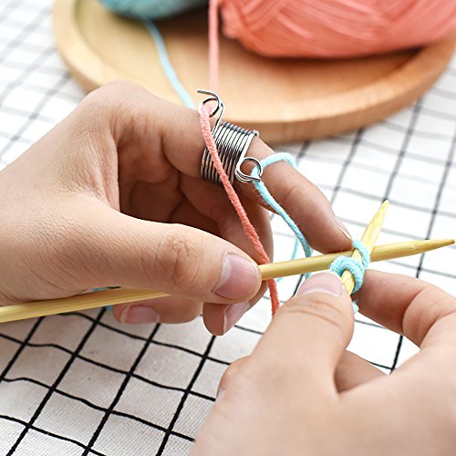 4個 指ぬき 編み物 毛糸ガイド 織り道具 編みアクセサリー