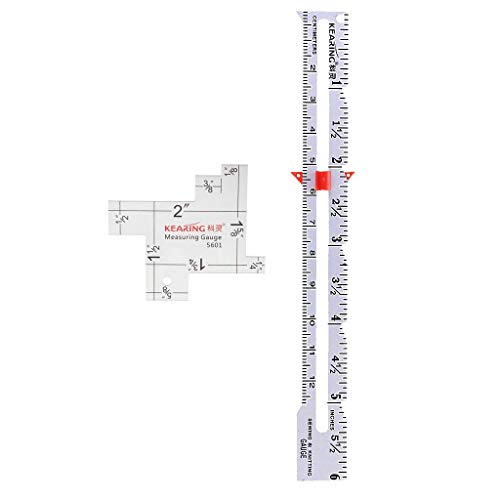 縫い合わせ測定ゲージキルティングルーラー + ミニ計測ゲージ・インペリアル・スケール