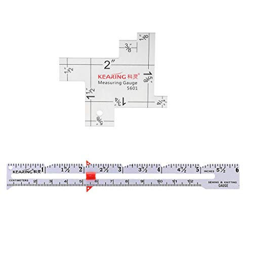 縫い合わせ測定ゲージキルティングルーラー + ミニ計測ゲージ・インペリアル・スケール