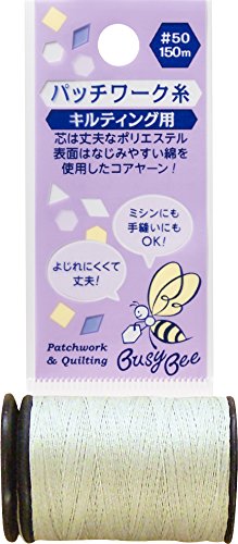 KAWAGUCHI Busy Bee キルト糸 ペールグレー 150m巻 #50 80-873