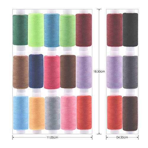 よく使う 30色 常備糸 1巻250ヤード 100%ポリエステル素材 ソーイング糸裁縫 手芸 刺繍用糸 手縫い ミシン縫い 兼用 初心者に