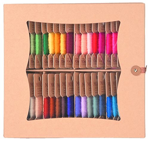 FUJIX フジックス MOCO モコ 紙箱セット B 10m 40色 スタンダードカラー 手縫い糸