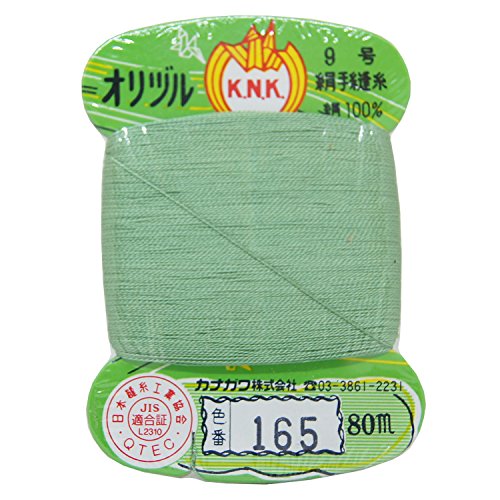 カナガワ オリヅル印 絹 手縫 #40 80mカード 165