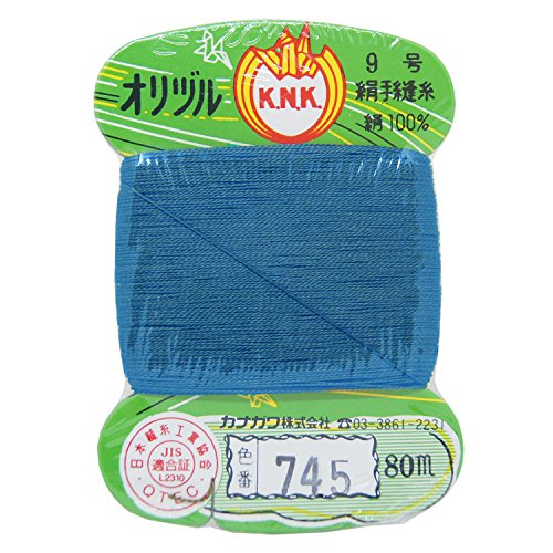 カナガワ オリヅル印 絹 手縫 #40 80mカード 745