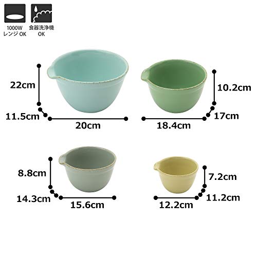 TAMAKI ボウル MIXING BOWL(ミキシングボウル) 4色 S:12.5×11.6×7.3/M:16×14.7×9.2/L:18.6×17.2×10.5/LL:21.7×20.7×12.1cm T-785218