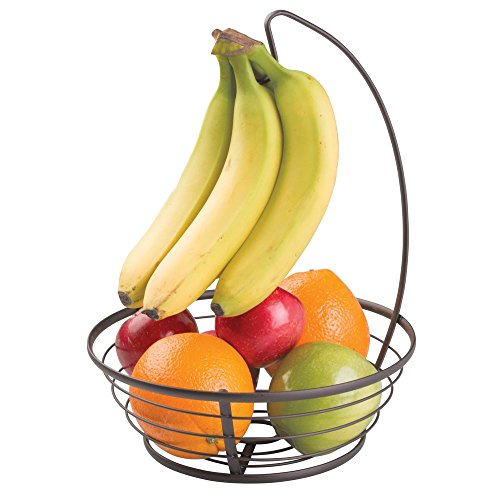 InterDesign フルーツ バスケット バナナ用 ハンガー付き 食品 収納 キッチン ブロンズ 59871EJ
