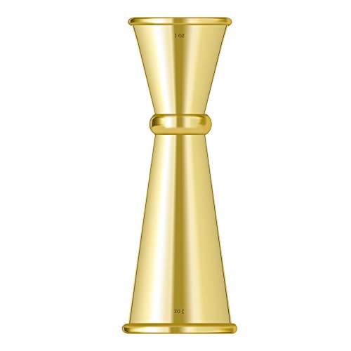 Homestia カクテル メジャーカップ 計量カップ 30/60ml ジガー バーテンダー プロ 四つ色 ゴールド ステンレス