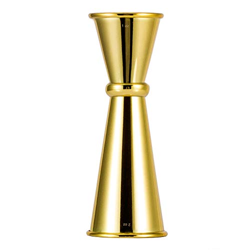 Homestia カクテル メジャーカップ 計量カップ 30/60ml ジガー バーテンダー プロ 四つ色 ゴールド ステンレス