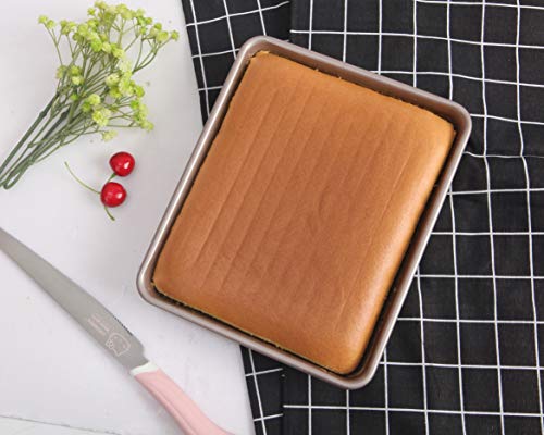 CHEFMADE バット ベイクウェア コースター・深い長方形 炭素鋼のパン型 粘りにくいケーキ型 (サイズ 28.1*23*5.1cm)
