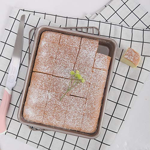 CHEFMADE バット ベイクウェア コースター・深い長方形 炭素鋼のパン型 粘りにくいケーキ型 (サイズ 28.1*23*5.1cm)