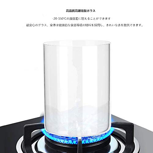 UNT 保存容器 キャニスター 密封びん 耐熱ガラス 密閉 ポップコンテナ 円形 新タイプ (500ml 高さ11.5cm)