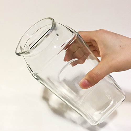 アデリア ガラス 保存瓶 900ml ハンディスクエアポット 3個セット 日本製 M-6513