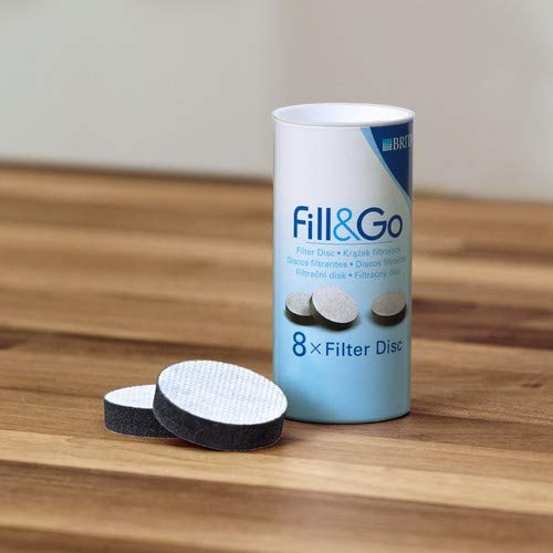 並行輸入品 Brita Fill＆Go 交換用ろ過フィルター8枚パック (4.5cmタイプ)