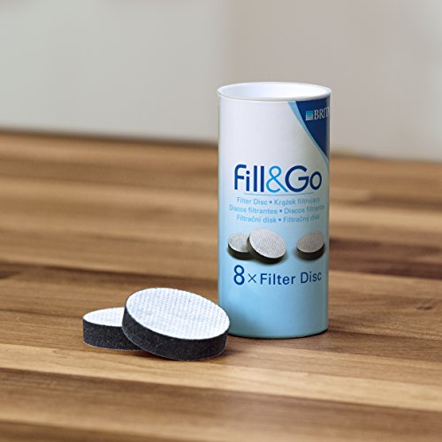 並行輸入品 Brita Fill＆Go 交換用ろ過フィルター8枚パック (4.5cmタイプ)