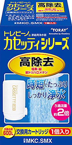 東レ トレビーノ カセッティシリーズ用交換用カートリッジ(1個入り) コンパクトサイズ時短・高除去（13項目クリア）タイプ MKC.SMX