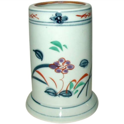 はしたて : 古染草花 箸立/有田焼 Japanese Chopstick stand Porcelain/Size(cm) Φ8.6x11.5/No:084594