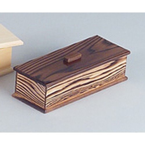 10個セット焼杉箸箱(内朱) [ 約23.5 x 9 x H7cmN-23 ] 【 木製卓上小物 】 【 料亭 旅館 和食器 飲食店 業務用 】