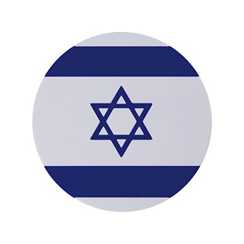 青芳 コースター ブルー φ90mm ワールドフラッグコースター イスラエル国旗 028977