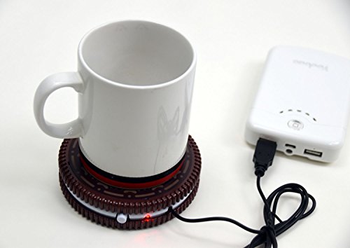 (モデラ) MODELA　オレオ型USBカップウォーマー　保温コースター　コップ保温器　カップホルダー　マットパッド　ホット　コーヒー　お茶　ミルク　保温用　オフィス 家庭用　クリスマス　友達　親友にプレゼント