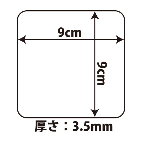 コルクコースター角 9×9cm 3.5mm厚 100枚