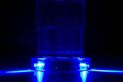 カシムラ 【LED】 洗える分離型 光るコースター 2枚セット 電池式 ブルー+レインボー (自動で7色に変化)