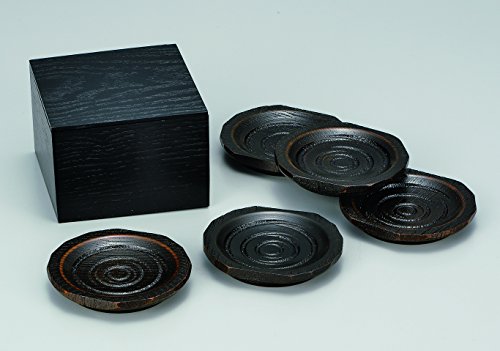 中谷兄弟商会 コースター 10.0×9.5×1.5cm ハツリコースターセット(BOX付) 古代