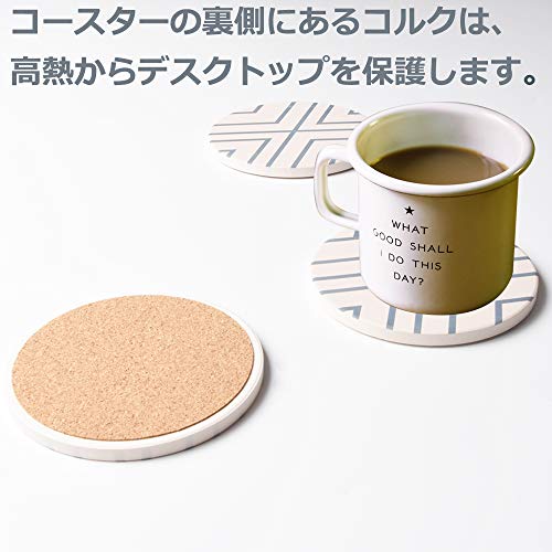 吸水コースター 6ピースセット Ebuty 茶バッド 断熱 超吸水 滑り止め （珪藻土よりも良い）